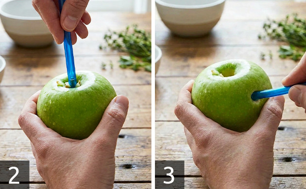 how to smoke out of an apple