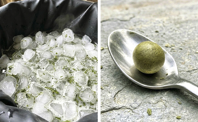 Bubble hash making is a curious process eating weed stems