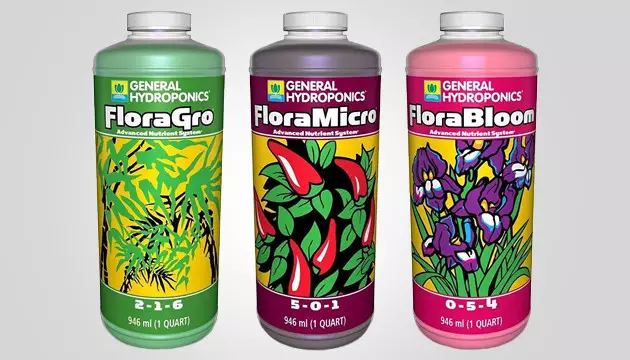 General Hydroponics Flora Grow Bloom Micro Combo