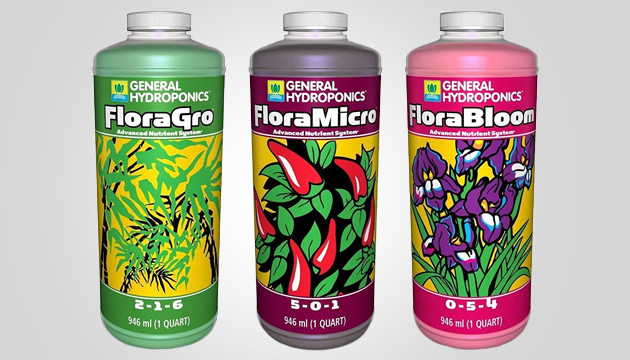General Hydroponics Flora Grow Bloom Micro Combo