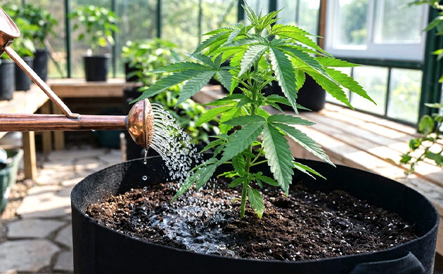 Avoid moisture brown spots on leaves during flowering