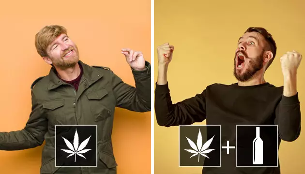 Cannabis infundierter Alkohol