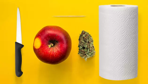 wie man eine Apfelbong macht