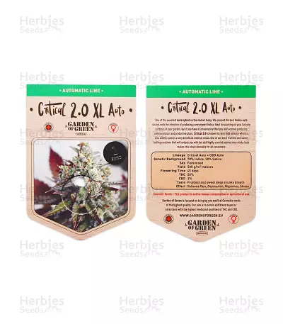 Critical 2.0 XL Auto (Garden Of Green) Cannabis-Samen